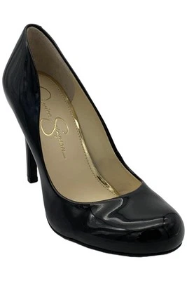 Salto Calie Feminino Jessica Simpson Preto Patente - Imagem 1 de 3