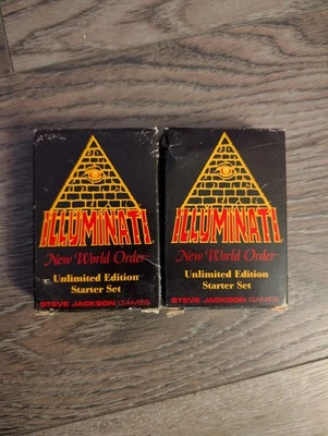Iluminati, Nova Ordem Mundial, Jogo de Cartas, Edição Ilimitada, Conjunto Inicial 1994 - Imagem 1 de 3