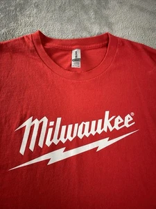 Milwaukee Tools T-Shirt Men's XL Red Short Sleeve Logo - Picture 1 of 13