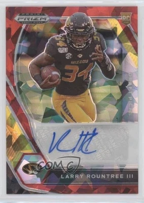 2021 Panini Prizm Draft Picks Red Ice Larry Rountree III #DPA-LRO Rookie Auto RC - Image 1 of 2