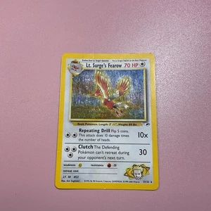 Lt. Surge's Fearow 007/132 Gym Heroes Holo Primera Edición - Imagen 1 de 12