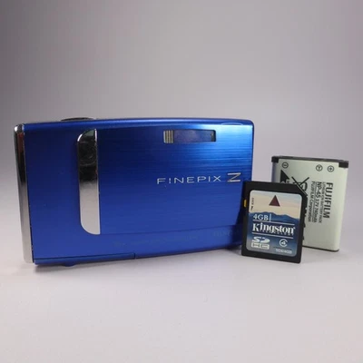 Fujifilm Digital Camera FinePix Z10fd 7.2MP Blue Tested - Image 1 of 4