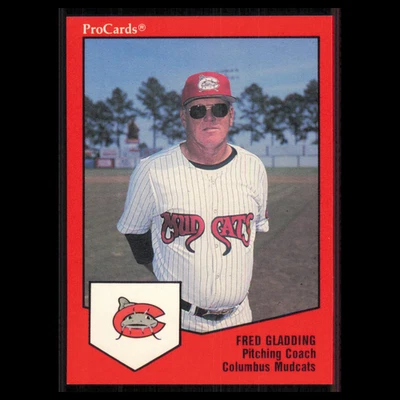 Fred Gladding #139 1989 ProCards Minor League Team Sets Columbus Mudcats Card NM - Image 1 of 3