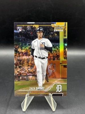 2022 Stadium Club Chrome #132 Zack Short Gold Refractor #/50 - Image 1 of 2
