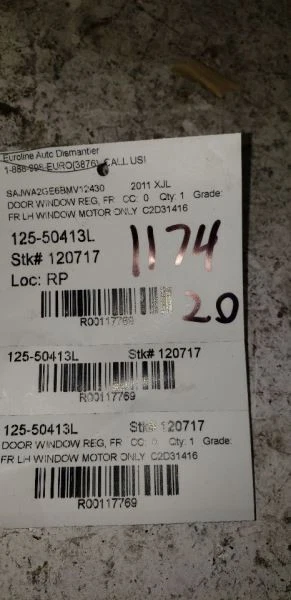 Regulador ventana delantera izquierda Jaguar XJ 10-19 OEM motor incluido Foto 1 de 1