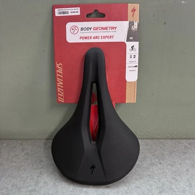 Brand New Specialized Power Arc Expert 168mm Saddle Black Hollow Ti Rails - Image 1 of 4