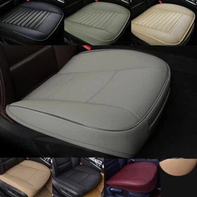 Luxury PU Leather Driver Bottom Seat Covers Full Surround Chair Cushion Mat Pad - Image 1 of 4