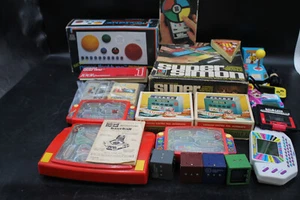 15lb Lot Early Battery Operated Electronic Hand Held Games Simon Pac-Man Draw Po - Picture 1 of 16