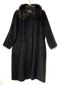 Vintage Belta Buono Angora Wool Blend Maxi Length Women’s Coat - Picture 1 of 8