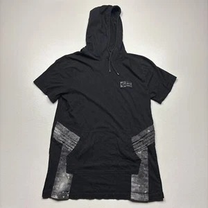 Southpole Hoodie Size Medium Short Sleeve Black Graphic Streetwear - Picture 1 of 5