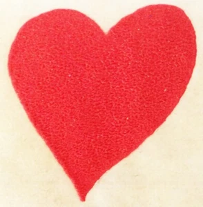 Original Vintage Red Heart Mini Iron On Transfer - Picture 1 of 1