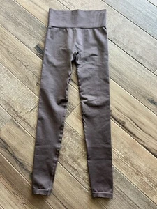 PRETTYLITTLETHING Women’s Chocolate Brown Seamless High Waist Leggings S NWT - Picture 1 of 9
