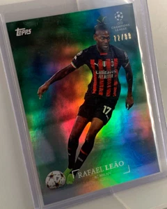 ⚽️ Topps Simplicidad UEFA UCL 2022/23 Parallel AC Milan Rafael Leao 72 /99 ⚽️ - Picture 1 of 2