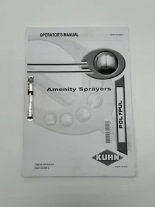 Kuhn Polypul Amenity sprayers operator's manual 2015 - Picture 1 of 6