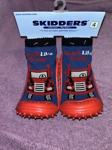 Skidders Baby Toddler Boys Shoes Sz 4, 24 Month tough like daddy - Picture 1 of 6