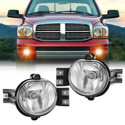 Fog Light Lamp Assembly For 2002-2008 Dodge Ram 2500 3500 Pickup Truck L+R - Image 1 of 4