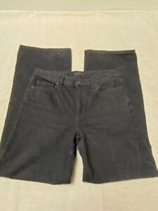 Jean large 36/38 coton noir UNIQLO jeans wide straight low 25x 31