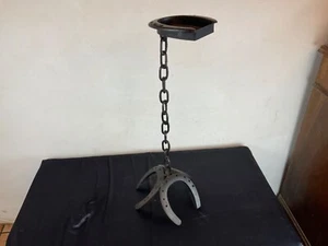 Cendrier , vide poche Chaine Franz West ,Fer Forgé Brutaliste Brutalisme Design. - Picture 1 of 4