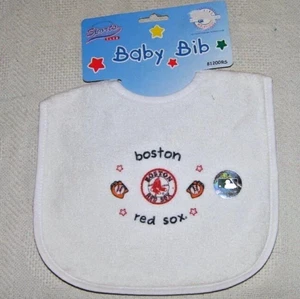 Babero de bebé grande MLB Boston Red Sox con licencia oficial nuevo con etiquetas - Imagen 1 de 1