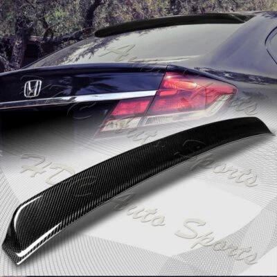 Alerón visera ventana trasera fibra carbono real sedán Honda Civic 2006-2015 Foto 1 de 4