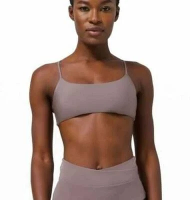 NUEVO LULULEMON ALL THAT GLIMMERS BIKINI BRALETTE TOP LUNAR ROCK ROSA GRANDE L Foto 1 de 4