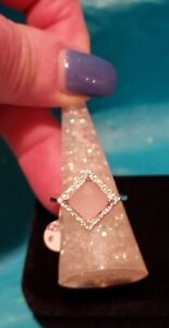 Ring Bomb Party Iceland Dreams 3350 Genuine Pink Quartz Size 9