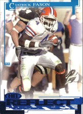 2005 SAGE HIT Football Reflect Blue #R4 Ciatrick Fason