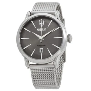 Maserati Epoca Men’s Quartz Grey Dial Watch R8853118002 Stainless Steel 42mm - Picture 1 of 3