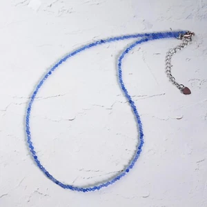 Blue Aventurine Delicate Stone Beads Necklace Aventurine Crystal Dainty Choker - Picture 1 of 4