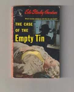J382 Case O/T Empty Tin E. S. Gardner Mystery Vintage Pocketbook Paperback Book - Picture 1 of 3