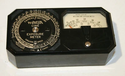 Medidor de exposición de cine WESTON modelo 819 foto antigua vintage Foto 1 de 3