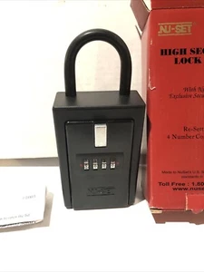 4 Digit Numeric Key Card Storage Lock Box Multiple Keys Cards Safe Security New - Picture 1 of 1