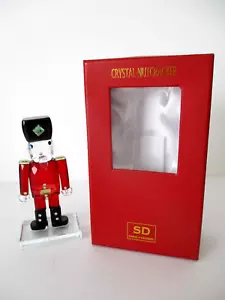 Simon Designs Red Crystal Nutcracker Figurine Paperweight New - Picture 1 of 5