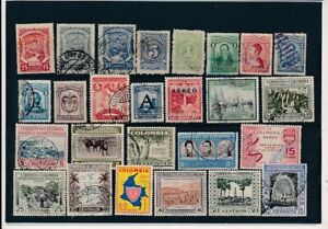 D396756 Colombia Nice selection of VFU Used stamps