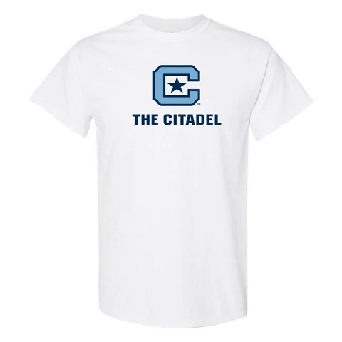 The Citadel Bulldogs Primary Logo T Shirt - White Cover