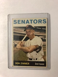 1964 Topps Don Zimmer Washington Senators Acceptable Condition - Picture 1 of 4