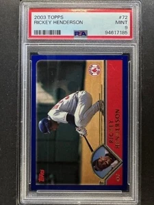 2003 Topps Rickey Henderson #72 - MINT 9 - Hall of Famer - Picture 1 of 2