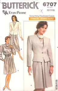 Butterick 6707 ~ Misses/Petite Jacke-Bluse und Rock Schnittmuster-Größen 12-16 - Bild 1 von 4