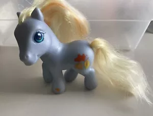 My Little Pony Autumn Skye 2002 Silver Gray W/Yellow Brushable Hair - Picture 1 of 7