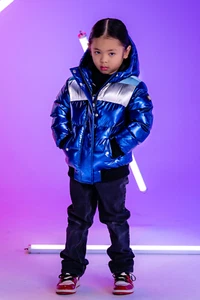 Woodpecker KIDS' UNISEX CHICKADEE COAT - ARCTIC BLUE - Picture 1 of 5