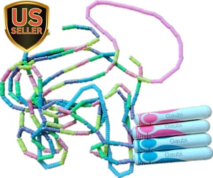 Upgrade Beaded Jump Rope Fitness Skipping Rope for Kids Adult Men and Women A... - Picture 1 of 5