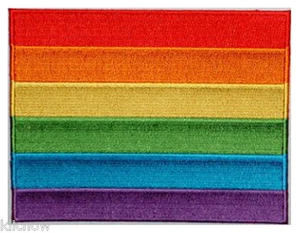 Rainbow Patch 12cm x 9cm approx - Picture 1 of 1