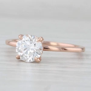 Brilliant Earth 1.85ctw Round Lab Grown Diamond Solitaire Ring 14k Rose Gold Box - Picture 1 of 12