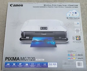 Canon Pixma Wireless Printer & Scanner White MG7120 - Afbeelding 1 van 24