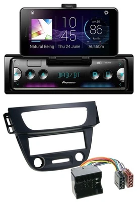 Pioneer USB MP3 Bluetooth DAB Autoradio für Renault Megane 3 09-14 Quadlock schw - Bild 1 von 4