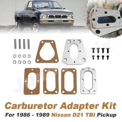Kit adaptador de carburador para camioneta Nissan D21 1986-1989 con motor Z24i TBI EE. UU. Foto 1 de 4