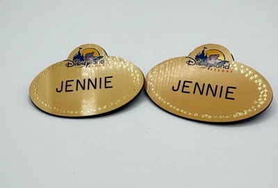 DISNEY Cast Member Name Tag Disneyland Resort Employee Badge Jennie Lot 2 - Image 1 of 4