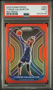 Panini Prizm #262 2020 Tyrese Haliburton Red Prizm/299 SSP Rookie RC PSA 9 INDY - Imagen 1 de 3