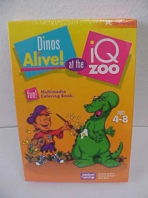 DINOS Alive at the iQ Zoo PC Software Jacobson Jennings BRAND NEW SEALED - Image 1 of 2