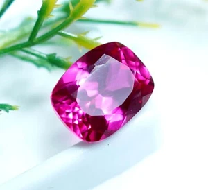 Piedra preciosa suelta corte cojín zafiro rosa natural impecable certificado EGL de 11,90 quilates - Imagen 1 de 3